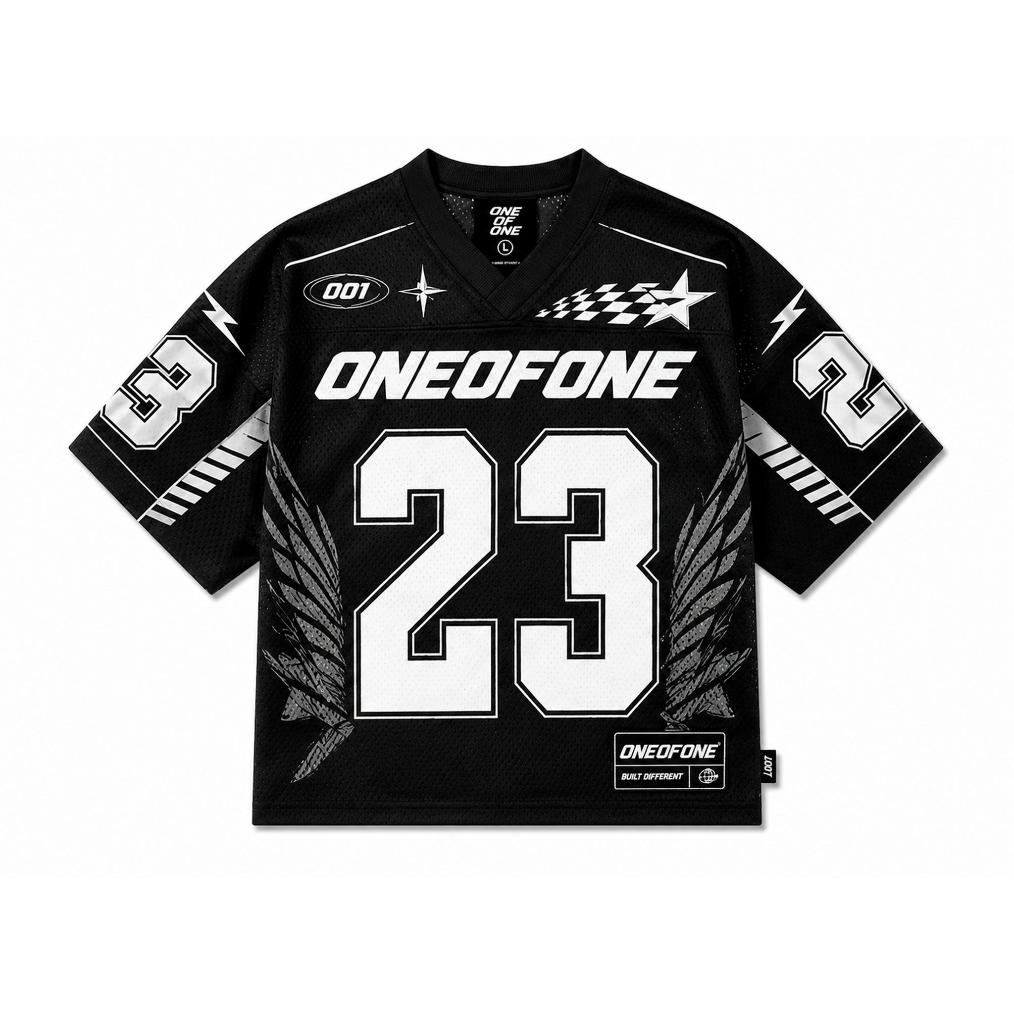 Black Varsity Mesh Jersey