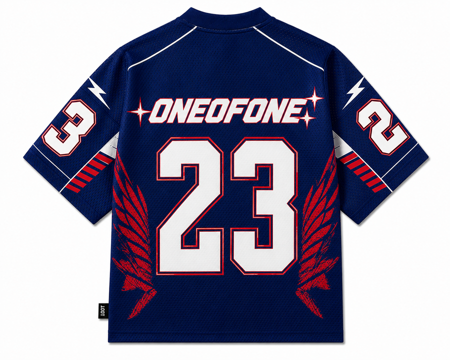 Blue Varsity Mesh Jersey