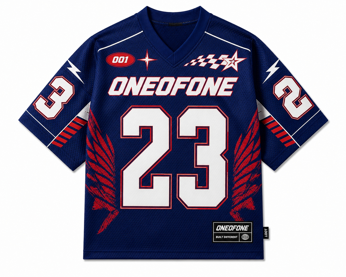 Blue Varsity Mesh Jersey
