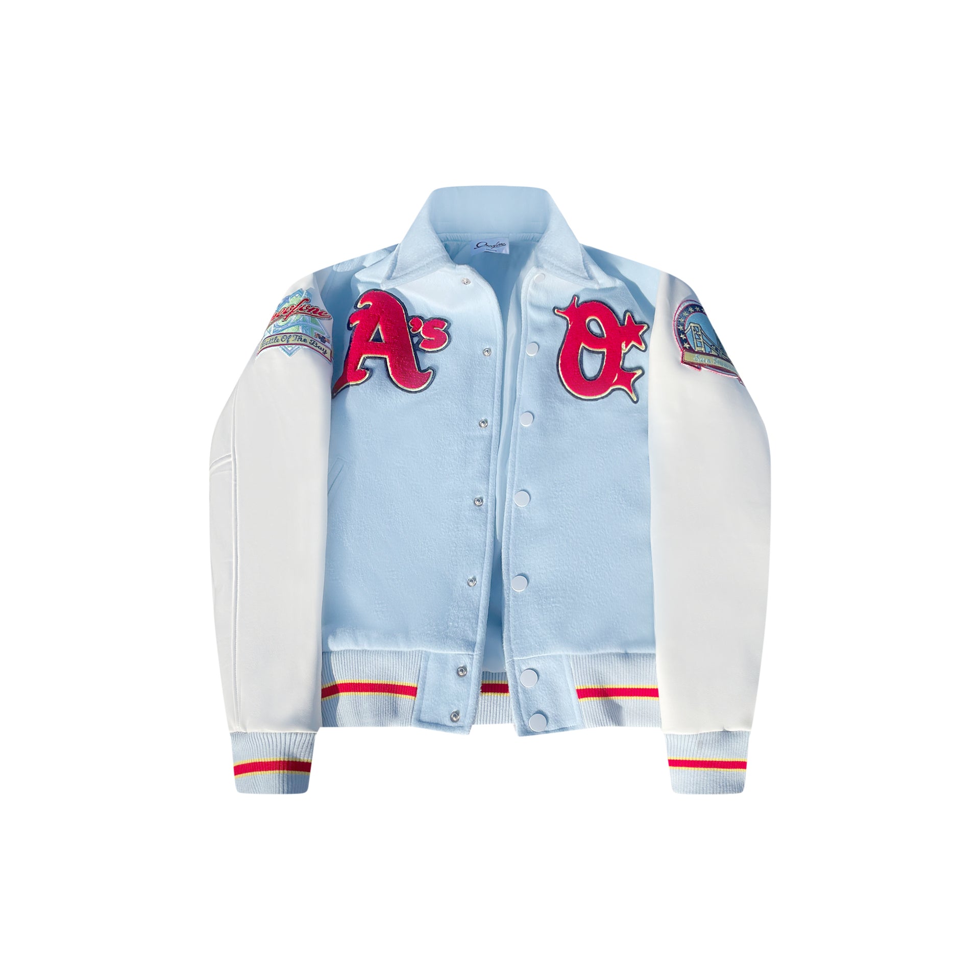 Blue Yay Area Varsity Jacket