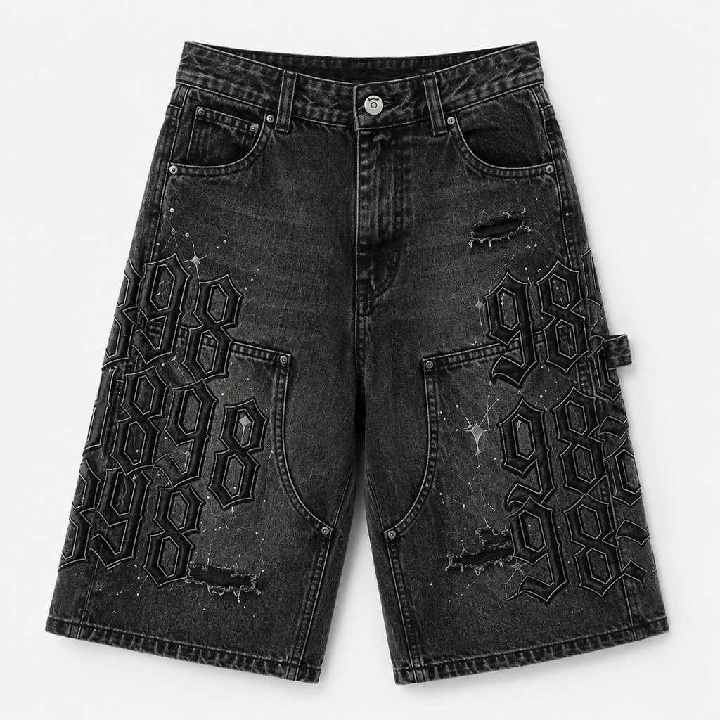 98 Distressed Denim Jorts