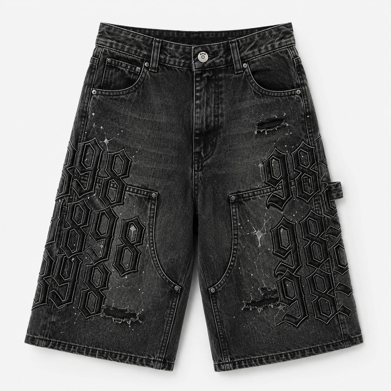 98 Distressed Denim Jorts