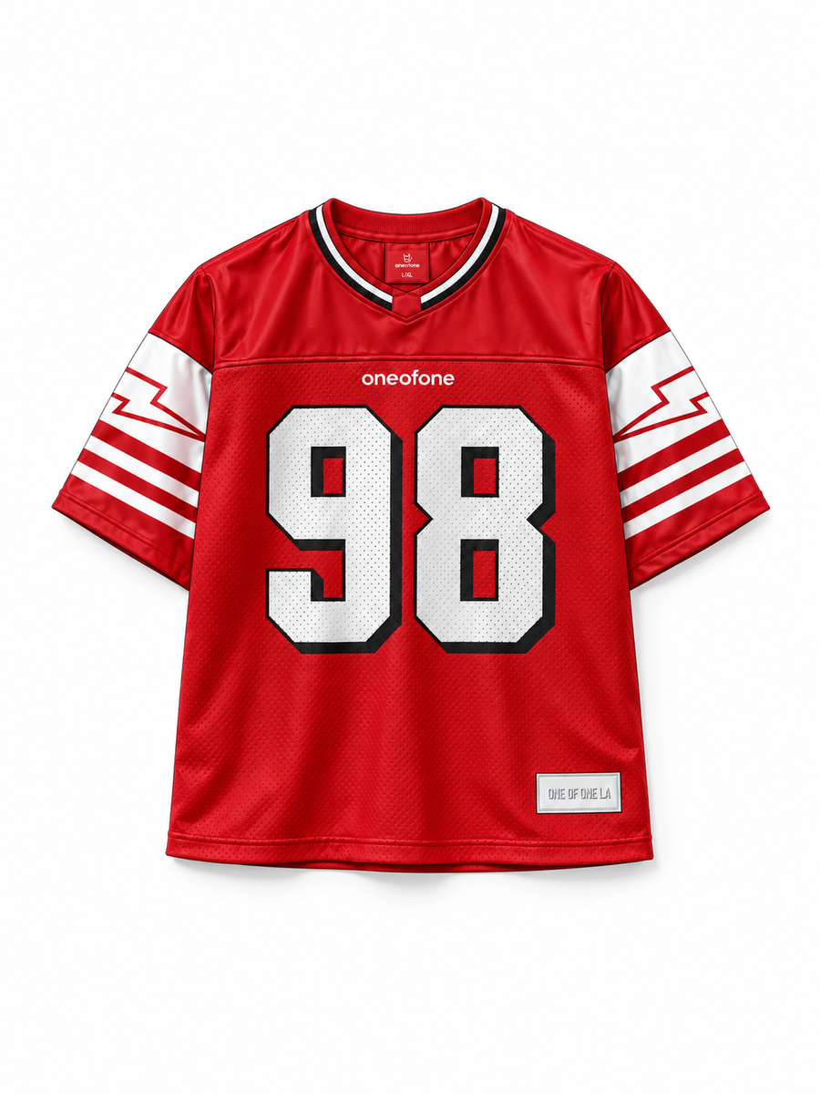 98 Red and White Jersey