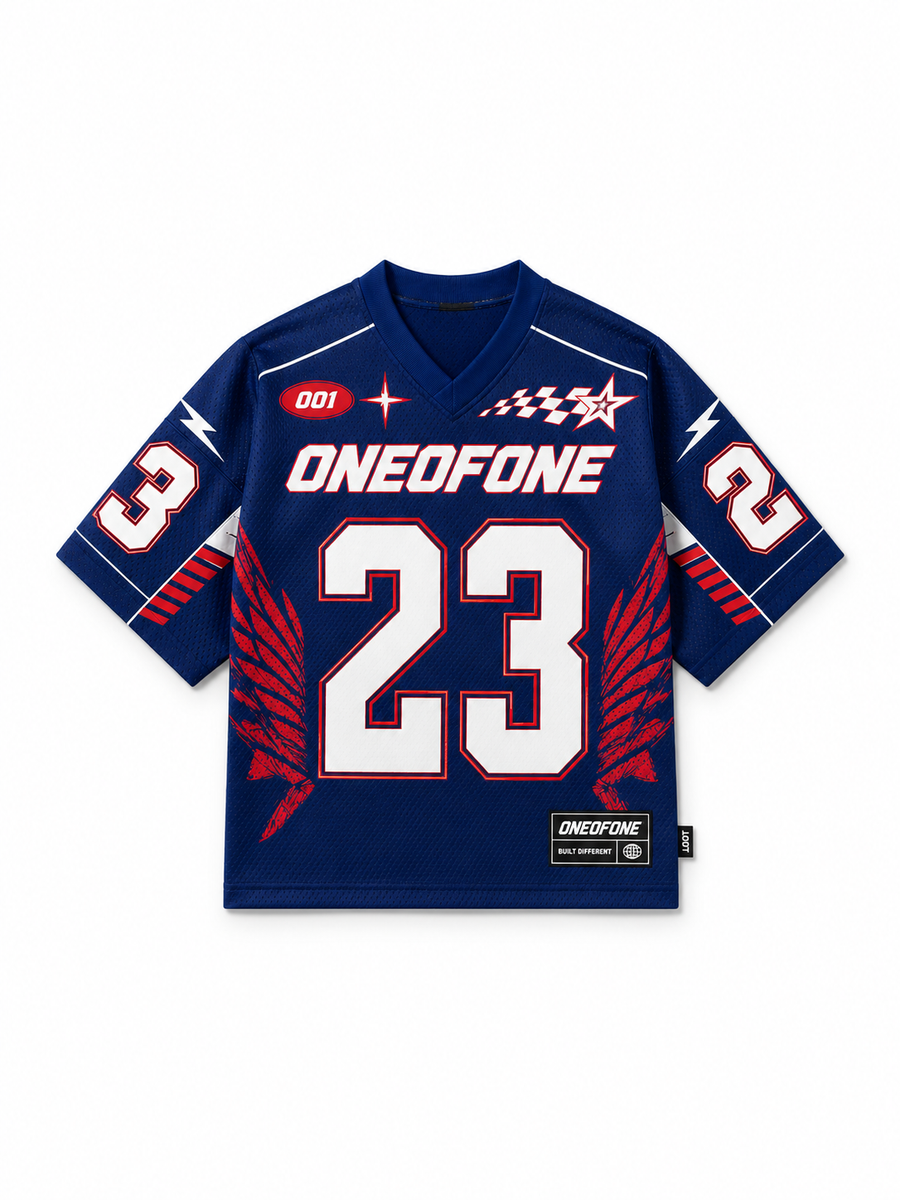 Blue Varsity Mesh Jersey