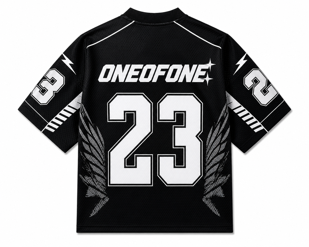 Black Varsity Mesh Jersey