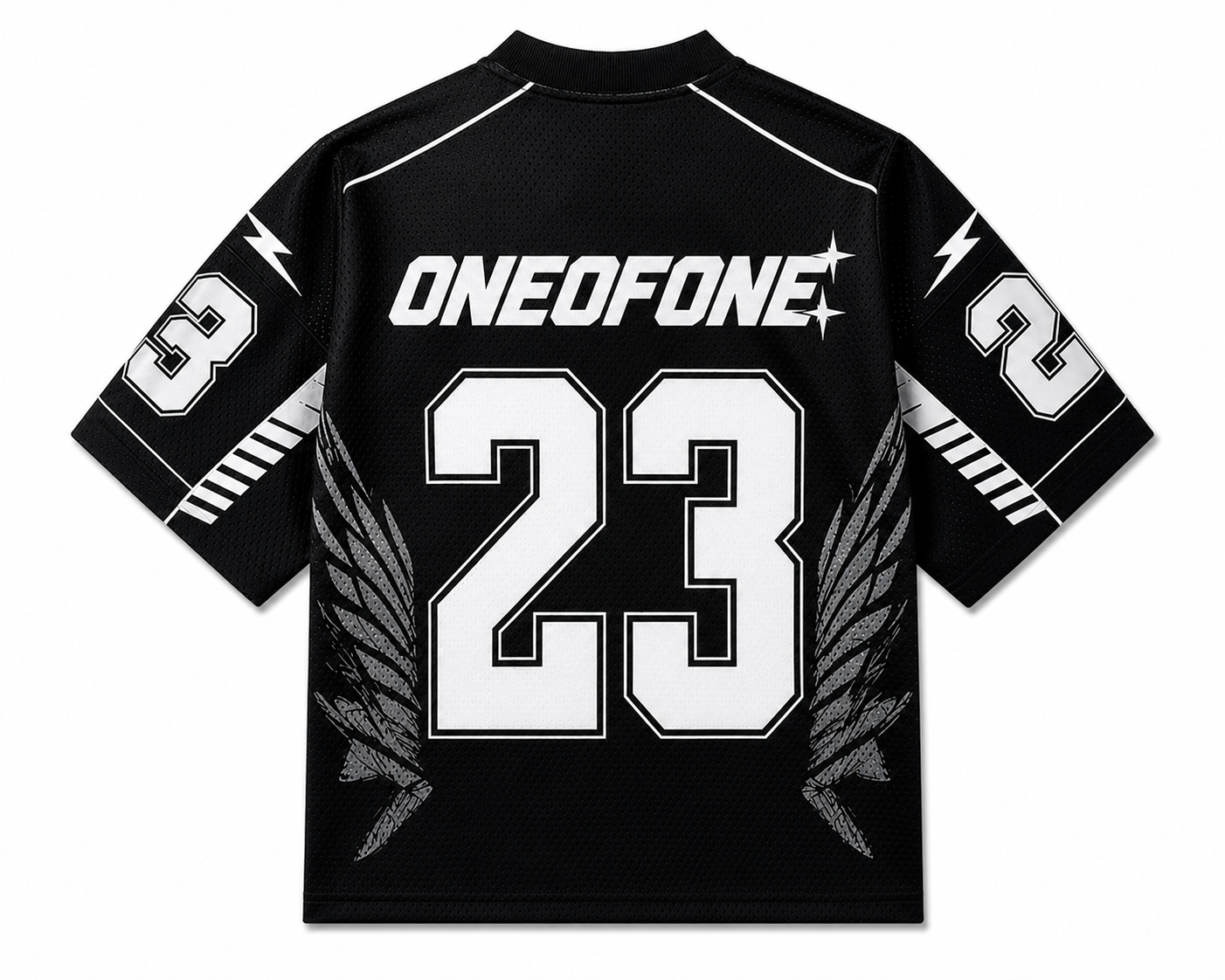 Black Varsity Mesh Jersey