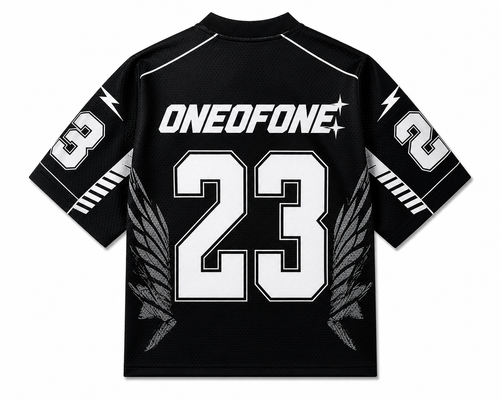 Black Varsity Mesh Jersey