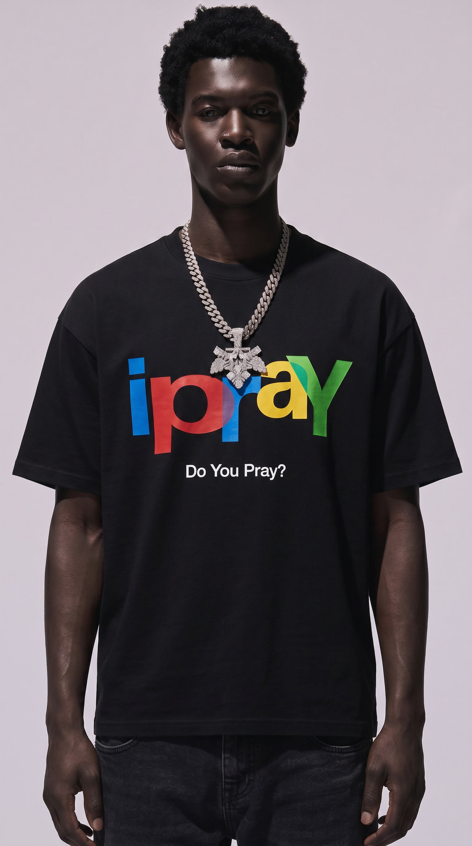 I Pray Tee Black