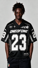Black Varsity Mesh Jersey